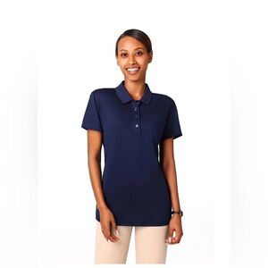Zfeel-High Performance Pure Poly Polo Collar T-shirt For Women